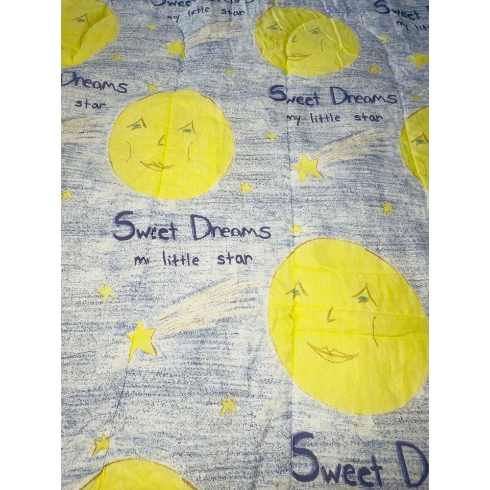 Celestial Comforter‎ The Company Store TWIN Moon Stars Sweet Dreams Bedspread